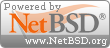 A smaller banner featuring the Powered by NetBSD logo.